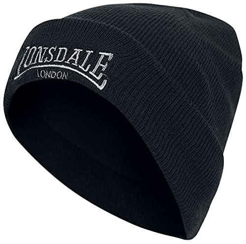 Lonsdale Czapka typu beanie unisex, czarny, jeden rozmiar