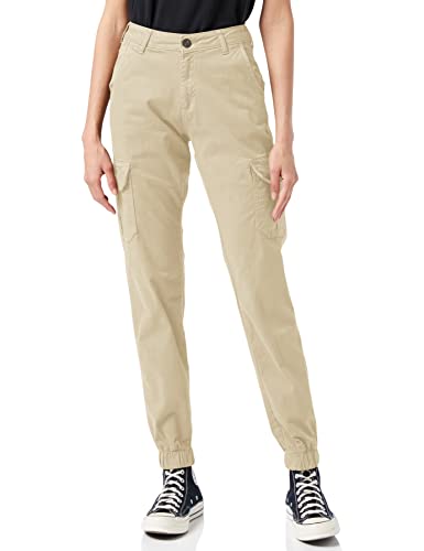 Urban Classics Damskie spodnie cargo z wysokim stanem Spodnie Kobiety , Beton , 28