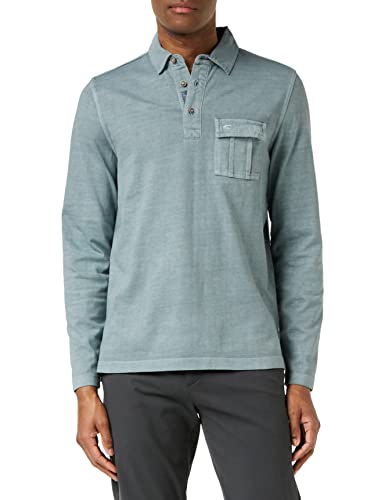 camel active H-Polo 4093313P20 męska koszulka polo z rękawami, zielony (Lead Green 73), M