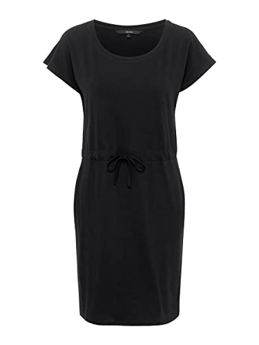 VERO MODA Damska sukienka Vmapril Ss Short Dress Ga Noos, czarny (Black Black), XS