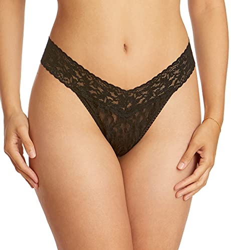 Hanky Panky Stringi z niskim stanem, Czarny, rozmiar uniwersalny