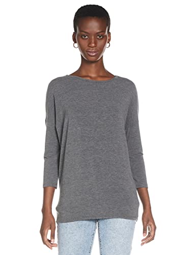ONLY Onlglamour 3/4 Top Jrs Noos Koszulka Kobiety , ciemnoszary melanż , XS