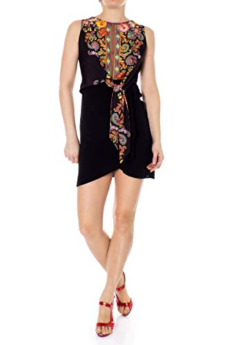 Desigual Damska sukienka bez rękawów Vilma Woman Black, czarny (Negro 2000), 36