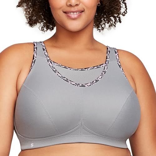Glamorise Biustonosz damski z perfekcyjnym trzymaniem, szary (Soft Gray), 115G