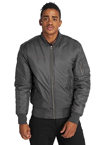 Urban Classics Męska kurtka Basic Bomber Jacket kurtka bomberka, kurtka lotnicza z naszytą kieszenią i zamkiem błyskawicznym na ramieniu, w wielu kolorach, rozmiary S-5XL