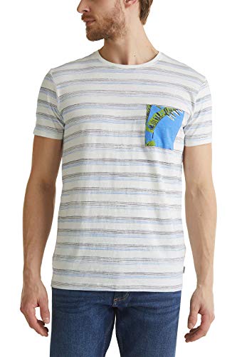 ESPRIT T-shirt męski, 112/Off White 3, XS