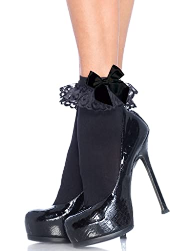 Leg Avenue Skarpety damskie 302922001, czarne, jeden rozmiar