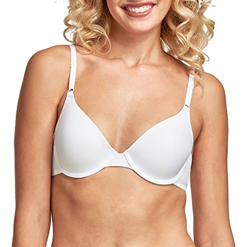 Maidenform Damski biustonosz One Fab Fit-Demi, Biały (biały), 70B