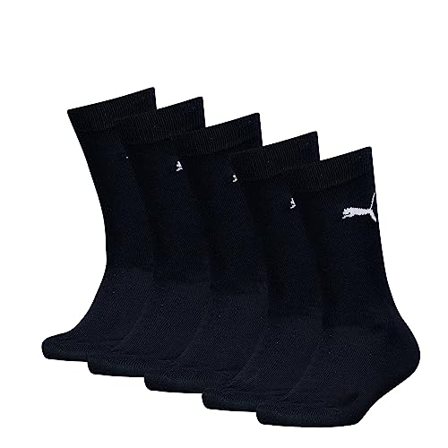 PUMA Skarpety dziecięce, uniseks (5 sztuk), czarny, 35-38