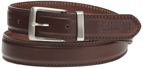 Schott Pasek męski 7308, uniwersalny, brązowy, XS (Rozmiar producenta:80)