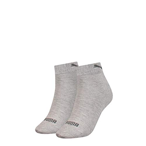 PUMA, Skarpety, ćwiartki, 3 pary, mieszanka brązu, Grey Melange, 38 EU
