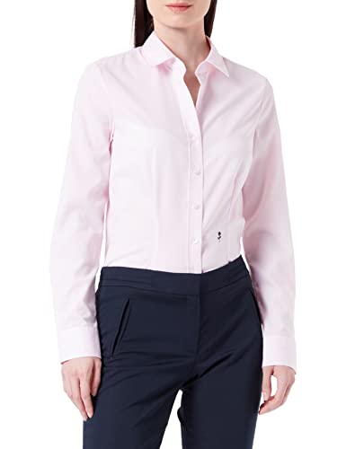 Seidensticker Bluzka damska – nie wymaga prasowania, wąska taliowana bluzka – slim fit – bluzka koszuli – długi rękaw – 100% bawełna