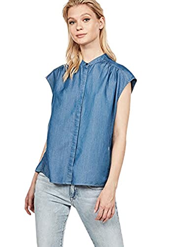 G-STAR RAW Damska koszula Parge T Shirts, Niebieski (Rinsed D13084-b072-082), XS