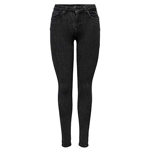 ONLY Dżinsy damskie typu skinny fit ONLPower Mid Push Up, szary (Medium Grey Denim Medium Grey Denim), 34-L
