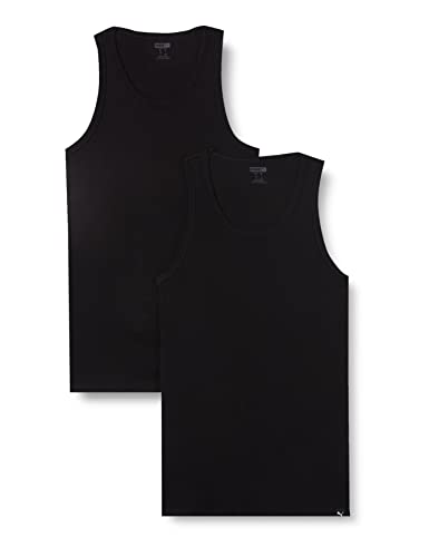 PUMA Męski T-shirt Basic, czarny, S
