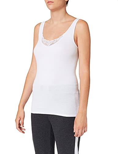 Schiesser Trägertop Podkoszulek Kobiety, biały, 50