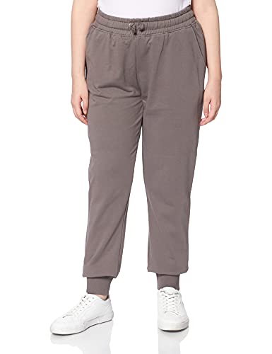 NA-KD Damskie spodnie dresowe z logo Basic, szary, XXL