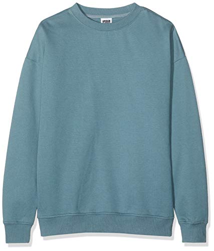 Urban Classics Męska bluza dresowa z okrągłym dekoltem, sweter z szerokimi ściągaczami dla mężczyzn w wielu kolorach, rozmiary XS-5XL, Blue (Dusty Blue 00747), XS