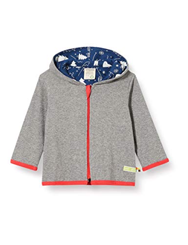 loud + proud Unisex dziecięca kurtka dwustronna, stal, 74-80