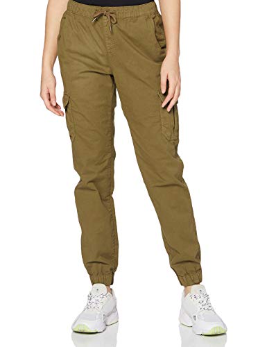 Urban Classics Damskie spodnie cargo z wysokim stanem, spodnie cargo z wysokim stanem, dostępne w wielu kolorach, rozmiary XS-5XL, Summerolive, XXL
