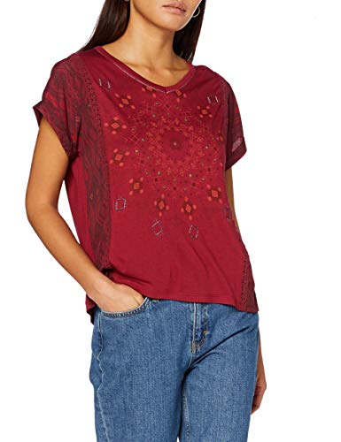 Desigual T-shirt damski Ts_Detroit, czerwony, XS