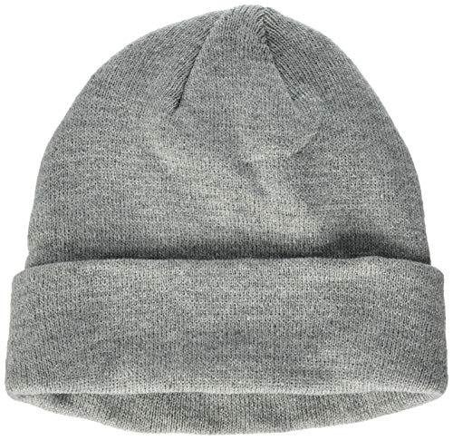 Build Your Brand Czapka unisex Heavy Knit Beanie, męska i damska czapka z dzianiny dostępna w wielu kolorach, jeden rozmiar, szary (Heather Grey), jeden rozmiar