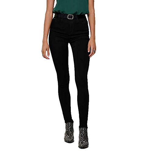 ONLY Damskie spodnie Onlforever Black Life Hw Sk Soo796c Noos spodnie, Black Denim, M EU