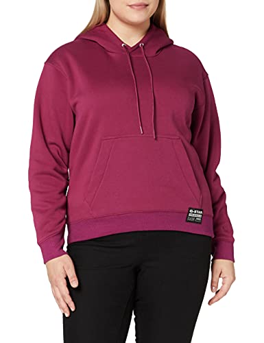 G-STAR RAW Damska bluza z kapturem Premium Core, Czerwony (Dk Finch D17753-c235-8886), S
