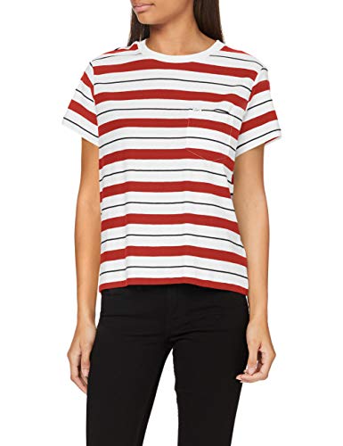 Lee Damska koszulka Relaxed Pocket Tee T-Shirt, Red Ochre, S