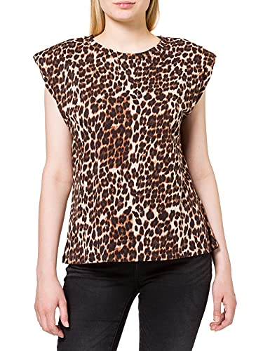 ONLY Koszulka damska Onlpernille Shoulder AOP JRS, Black 2, S