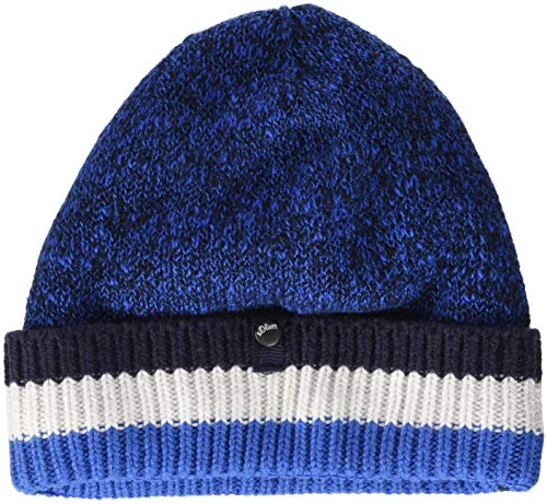 s.Oliver Czapka chłopięca, Niebieski (Dark Blue Melange 58w7), 51