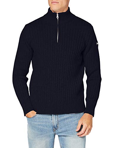 Schott NYC Sweter Męski, Niebieski (Navy), L