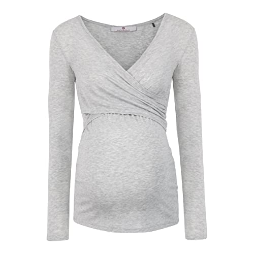 bellybutton Damska koszulka z długim rękawem, szary (Light 8100), XL