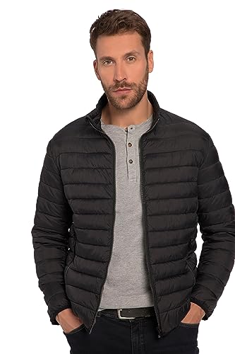 JP 1880 Męska kurtka pikowana, duże rozmiary, duże rozmiary, L-8XL, podszewka w kontrastowym kolorze, lekka i ciepła 723363, czarny, 7XL