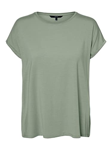 Vero Moda Vmava Plain Ss Top Ga Noos Koszulka Kobiety, Szałwia pustynna, XL