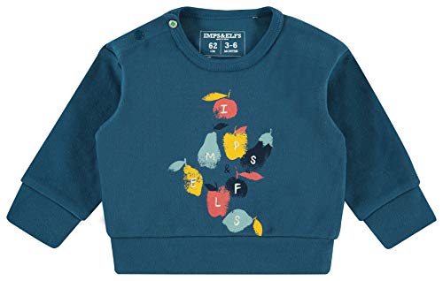 Imps&Elfs Bluza chłopięca B Regular Sweater Ls Boksburg, niebieski (Majolica Blue P163), 74 cm