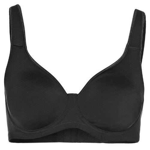 Sassa biustonosz damski z fiszbinami podwójny, czarny (schwarz 00500), 95D
