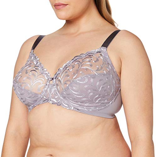 Triumph Damski nowoczesny biustonosz Finesse W02 z fiszbinami, Ciemnoszary, 75G