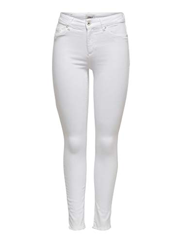 ONLY Dżinsy damskie skinny, Biały (biały biały), 32W / 34L
