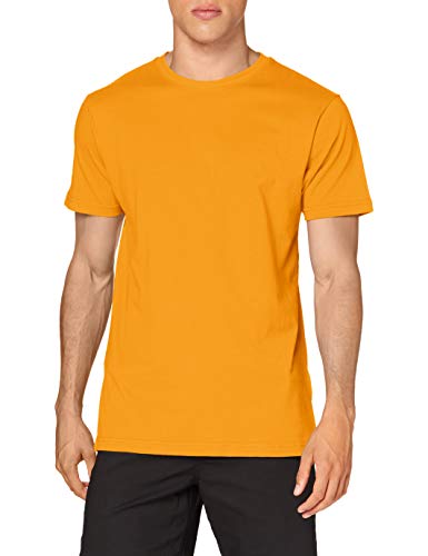 Build Your Brand Męski T-shirt z okrągłym dekoltem, rajski pomarańczowy, XL, Pomarańczowy (Paradise Orange), XL