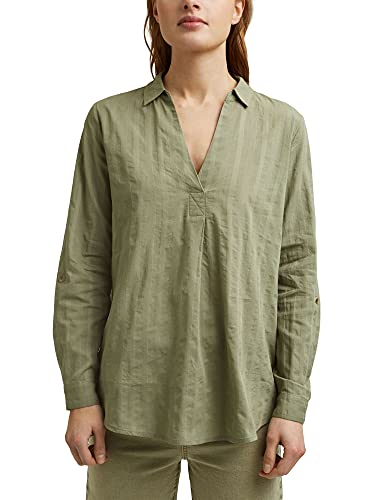 ESPRIT Bluzka gimnastyczna ze 100% bawełny organicznej, Light Khaki, 40 PL