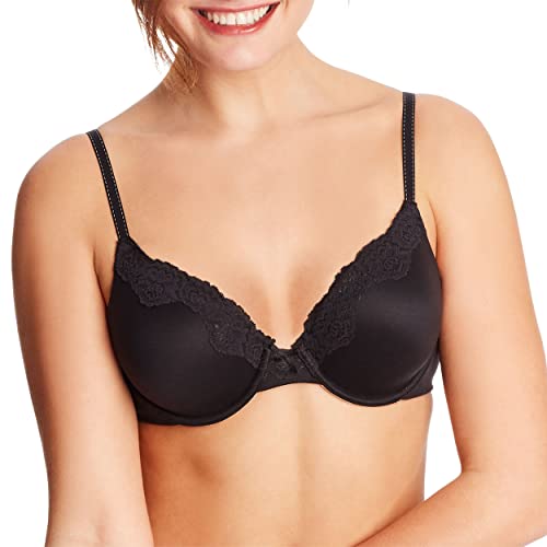 Maidenform Damski biustonosz Comfort Devotion-Underwire, Bk W/Bdb, 75D