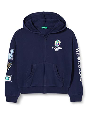 United Colors of Benetton (Z6ERJ) dziewczęcy Giacca C/Capp M/L sweter kardigan