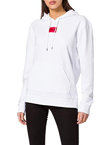 HUGO Damska bluza z kapturem Dasara_redlabel, White100, L