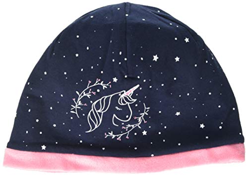 maximo Dziewczęca czapka z, Blau (Navy/Ebloom 4864), 49/51 cm