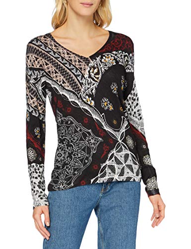 Desigual Sweter damski JERS_Bergen, czarny, XS