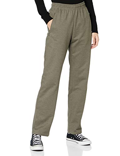 Trigema Damskie spodnie sportowe, taupe-melanż, 37W (Producent rozmiar XL)