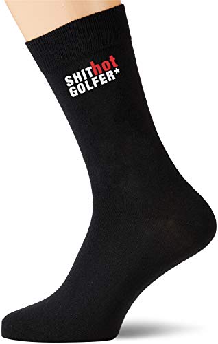 60 Second Makeover Limited Sh*t Gorący golfista męskie czarne skarpetki prezent chłopak tata mąż dziadek wujek