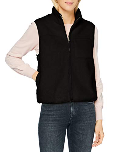 PIECES Kamizelka damska Pcsadie Teddy Vest, czarny, S