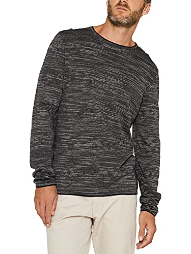 edc by ESPRIT Sweter męski, czarny (black 001), XS